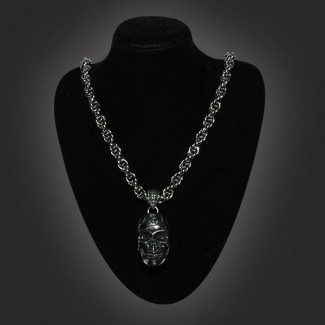 Big Heavy Skull w Rope Chain Big Heavy Skull w Rope Chain