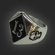 13 Black Stainless Steele Ring