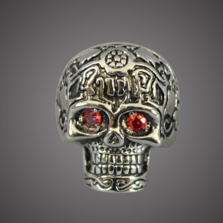 Ring - Red Eyes Skull