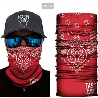Red Facemask With Design