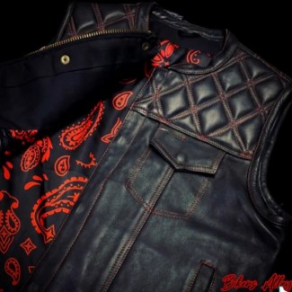 Men's Club Style Leather Vest