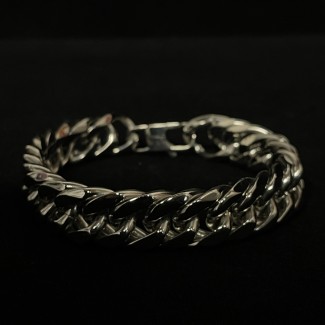 Stainless Steel Cuban Link Bracelet  