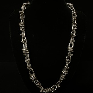 Stainless Steel Barbwire Necklace