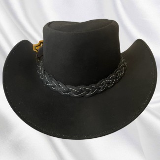 Black Felt Western Hat