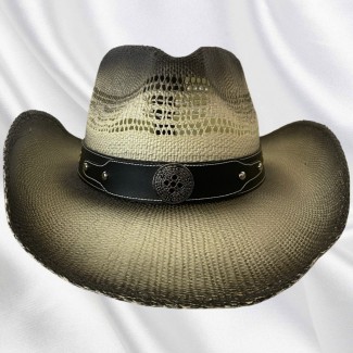 Western White Straw Hat