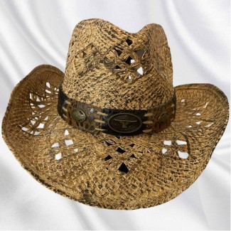 Western Tan Straw Hat