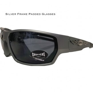 Silver Frame Padded Glasses 