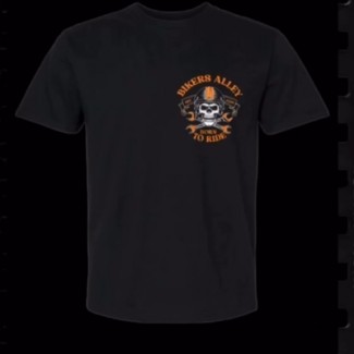 Bikers Alley “Born To Ride” Black T-Shirt.